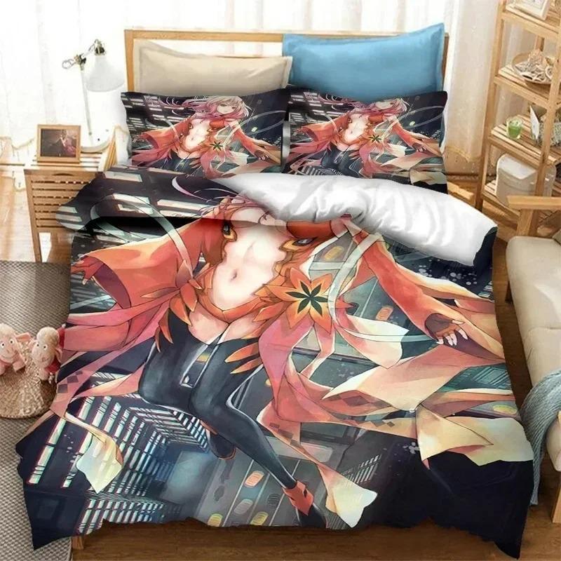 Comforter Fashion 3D Print Anime Guilty Crown Bedding Set Bedroom Soft Modern S Comefortable