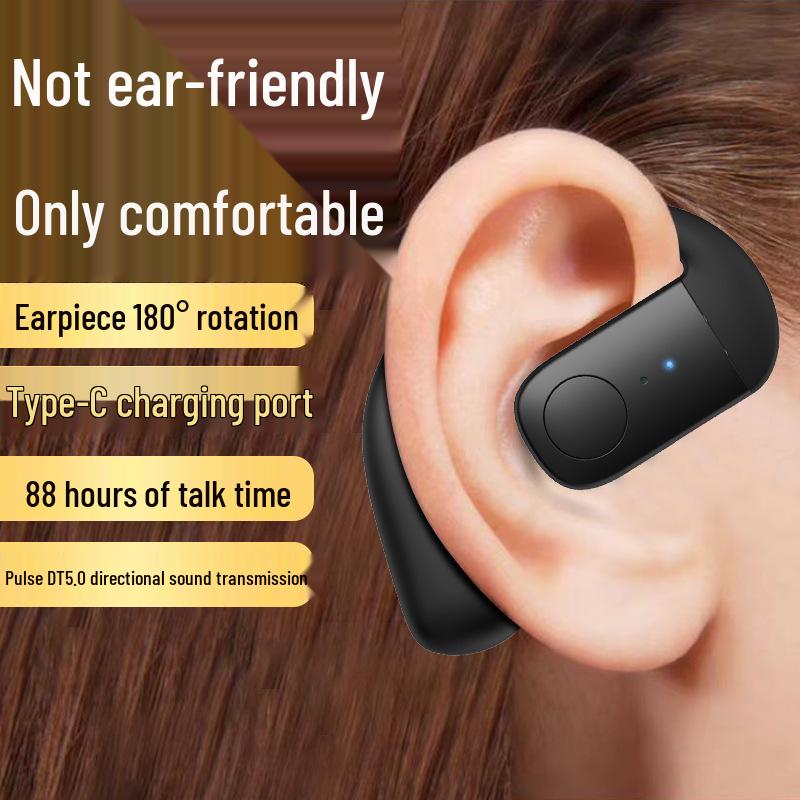 F22 Kabelloses Bluetooth Business-Headset mit großer Akkukapazität, universelle Passform für beide Ohren, lange Standby-Zeit.