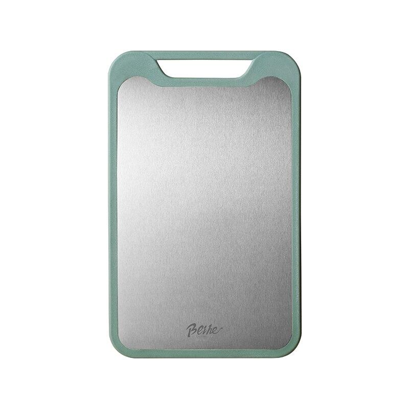 1pc Cutting Board Two Sides Of Stainless Steel and Plastic Dual-purpose Multifunctional Cut Vegetables and Meat Chopping Board