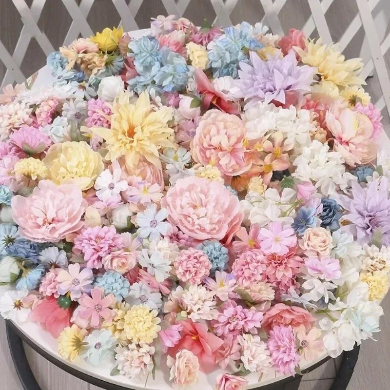 2026 Latest Models 30Pc Mini Random Mix Artificial Flower Silk Fake Flowers for Home Decor DIY Wreath Craft Wedding Party Wreath