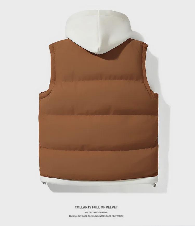 Men's Winter Casual Thick Cotton Vest - Warm, Trendy, and Handsome Waistcoat