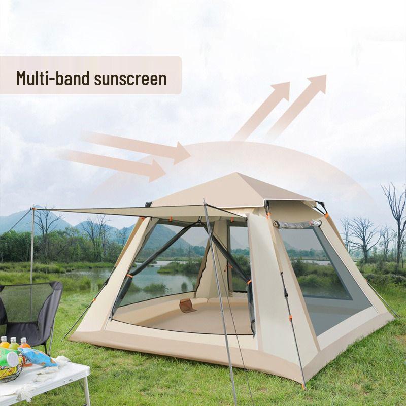 Portable Folding Outdoor Tent: Waterproof, Sunproof, Thickened for Camping and Picnics
