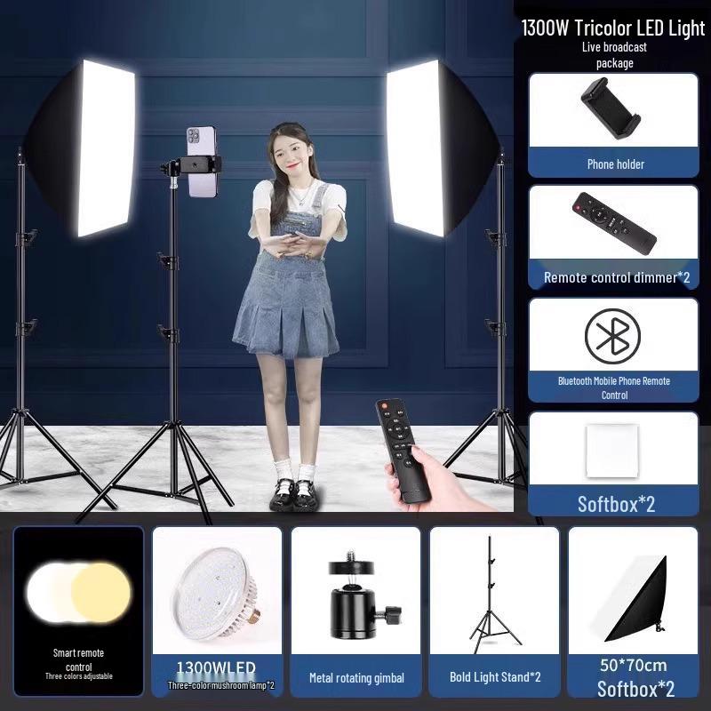5070 Softbox Lighting Kit for Photography & Video Broadcasting: Indoor Portrait & Clothing Shooting
