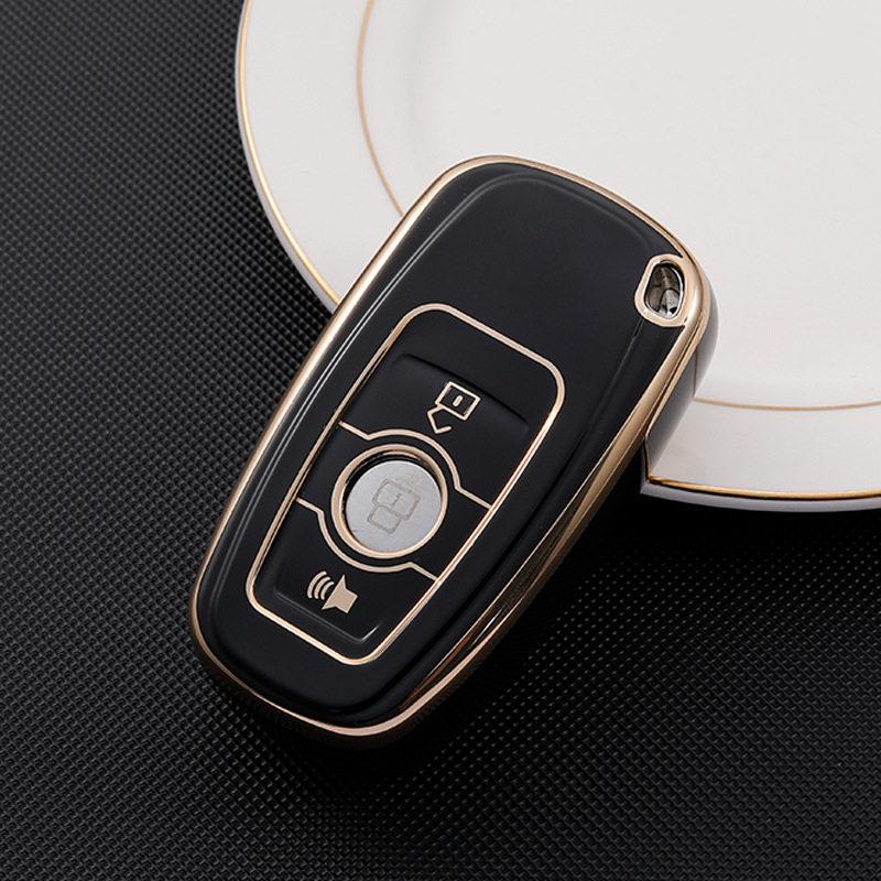 Gold Edge Key Case for Great Wall Haval H6 Coupe, C50, M6, and H2