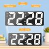 Voice Control Digital Alarm Clock Led Digital Clock Bedroom Alarm Clock Tabletop Led Watch Adjustable Brightness 12/24H NZ003