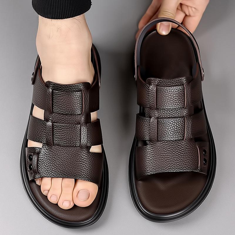 Fashion Male Comfortable Luxury Sandals Breathable Casual Male Sandals All-match Hot Sale Hollow Out Shoes All-match Walking Men's Shoes