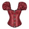 JYL TS Gothic style short sleeved retro European and American style women's vest shaping top