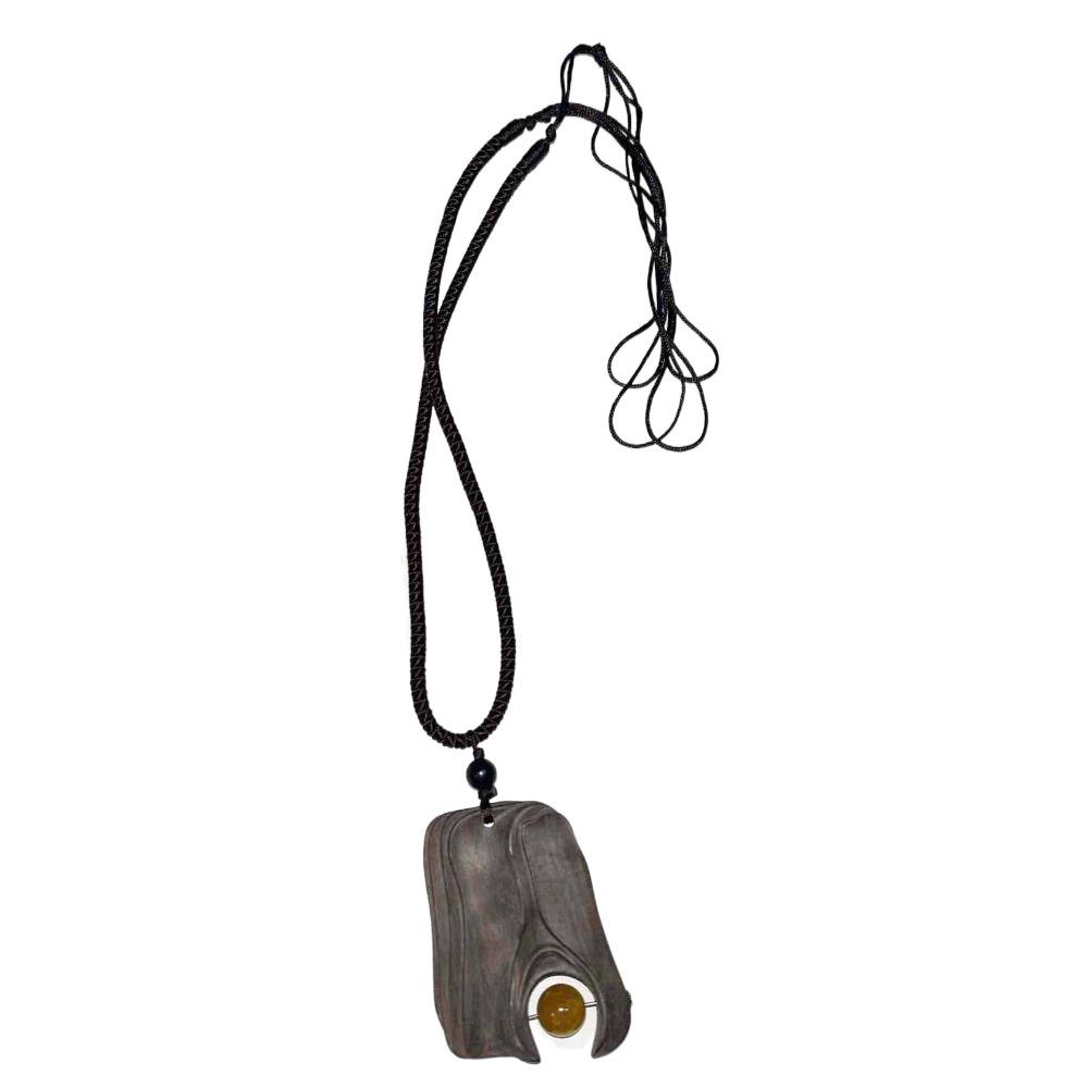 

Длинная цепочка Буддийские ювелирные аксессуары Длинная цепочка для свитера Ожерелье из деревянных бусин Женское ожерелье A