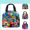 3d New Super Mario Lunch Bag For Kids, Portable And Stylish, Purple/blue/green Colors