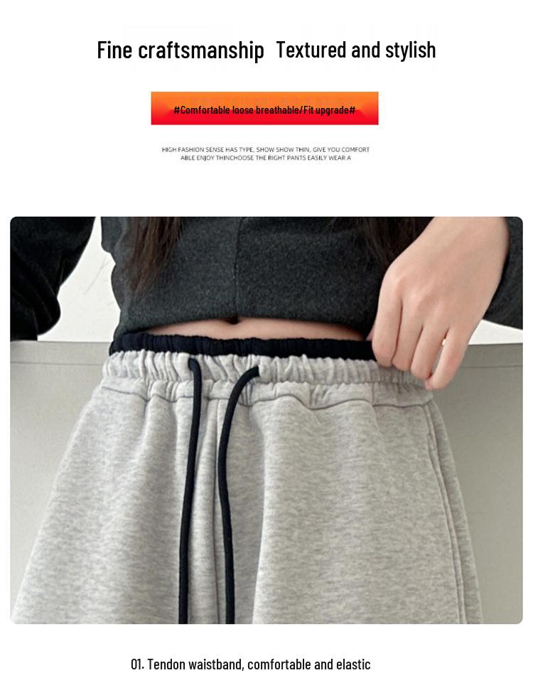 Girls' Fleece-Lined Winter Sweatpants - 2025 Collection for Ages 8-15, Warm and Stylish Casual Pants for Kids and Teens