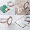 4 Pieces Silver Backed Copper Foil Tape | Two Different Widths, 36 Yards Long, for Craft Projects