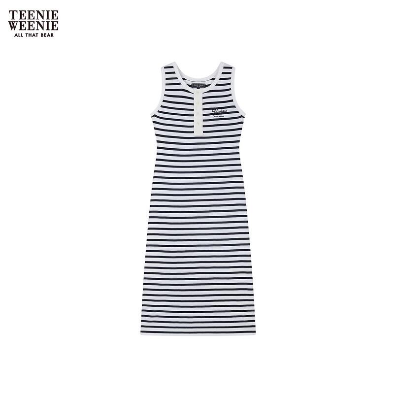 Teenie Weenie Women s Striped A-Line T-Shirt Dress M