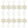 5/10Pcs Christmas Hook Snowflake Design Stainless Steel Hooks Winter Theme Home Holiday Decor Accessory