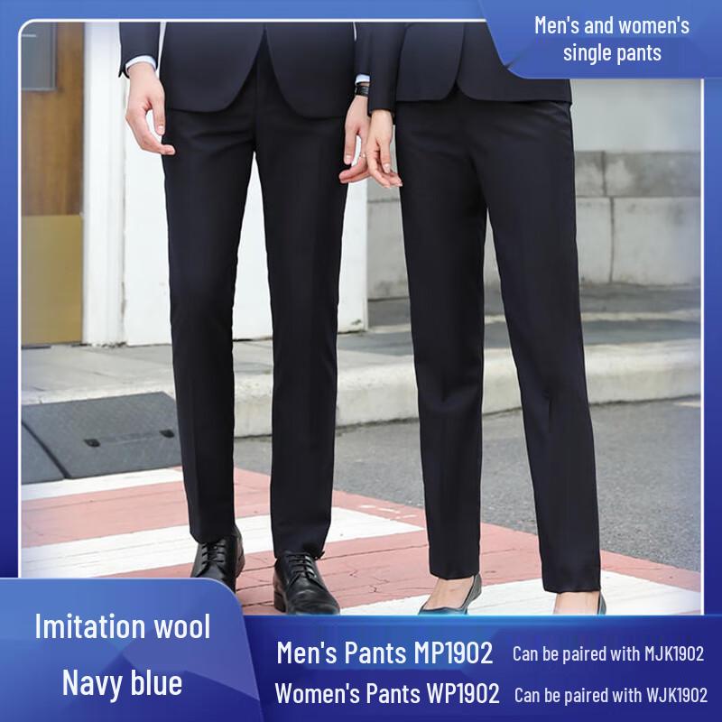 

Men s Thick Straight-Leg Casual Business Pants 38