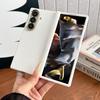 For Samsung Galaxy Z Fold 6 7 5G Solid Color Phone Case Magnetic Wireless Charger PC Hard Shel Hinge Protection Back Cover