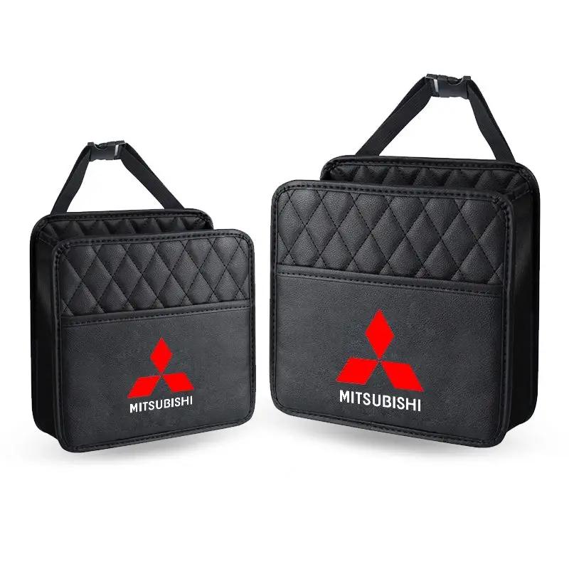 Car Storage Bag Multi-function Seat Back Storage Pocket Suspension For Mitsubishi Lancer 10 9 Ex Evo ASX L200 Colt Pajero Sport