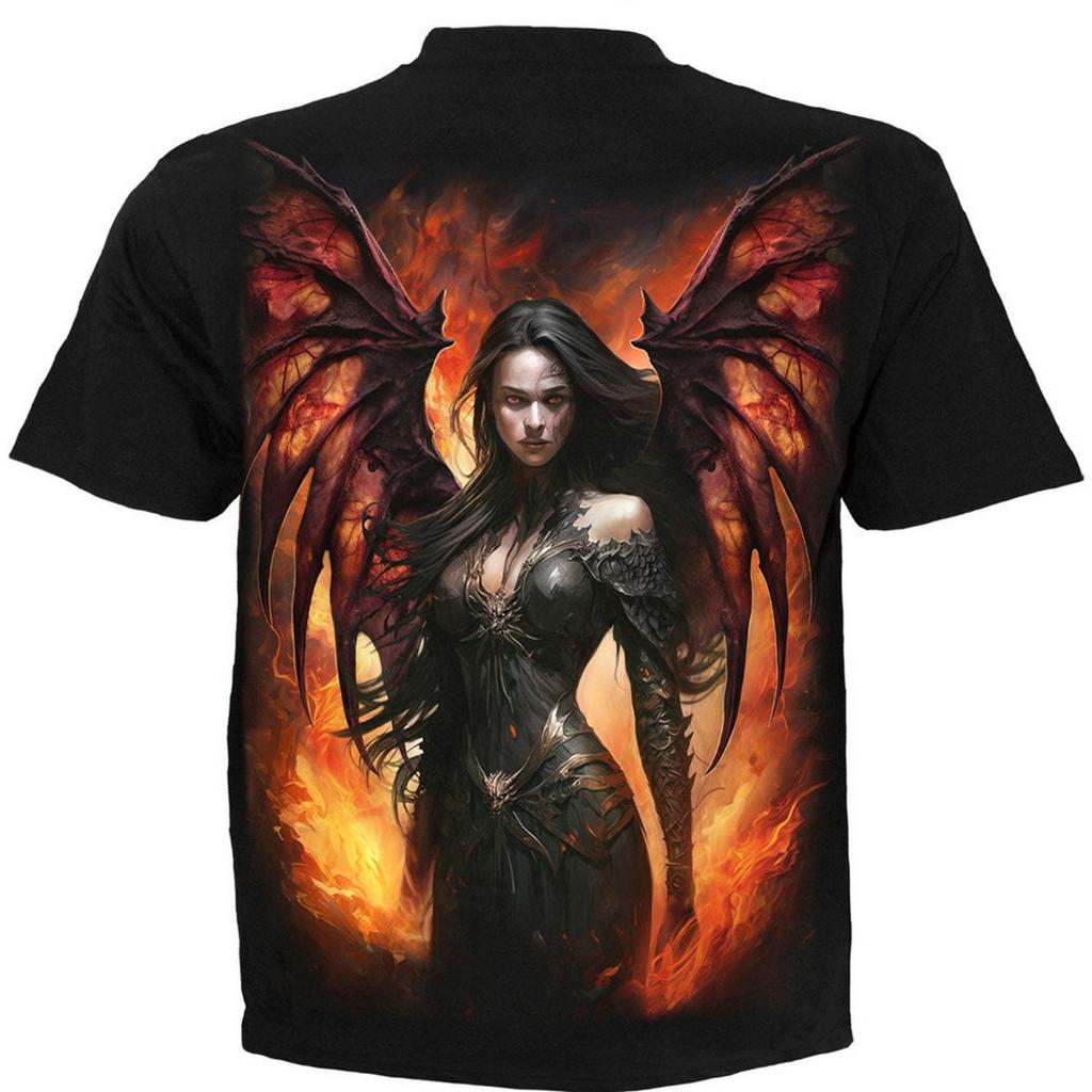 Spiral Direct Unisex Adult Draco Queen Back Print T-Shirt