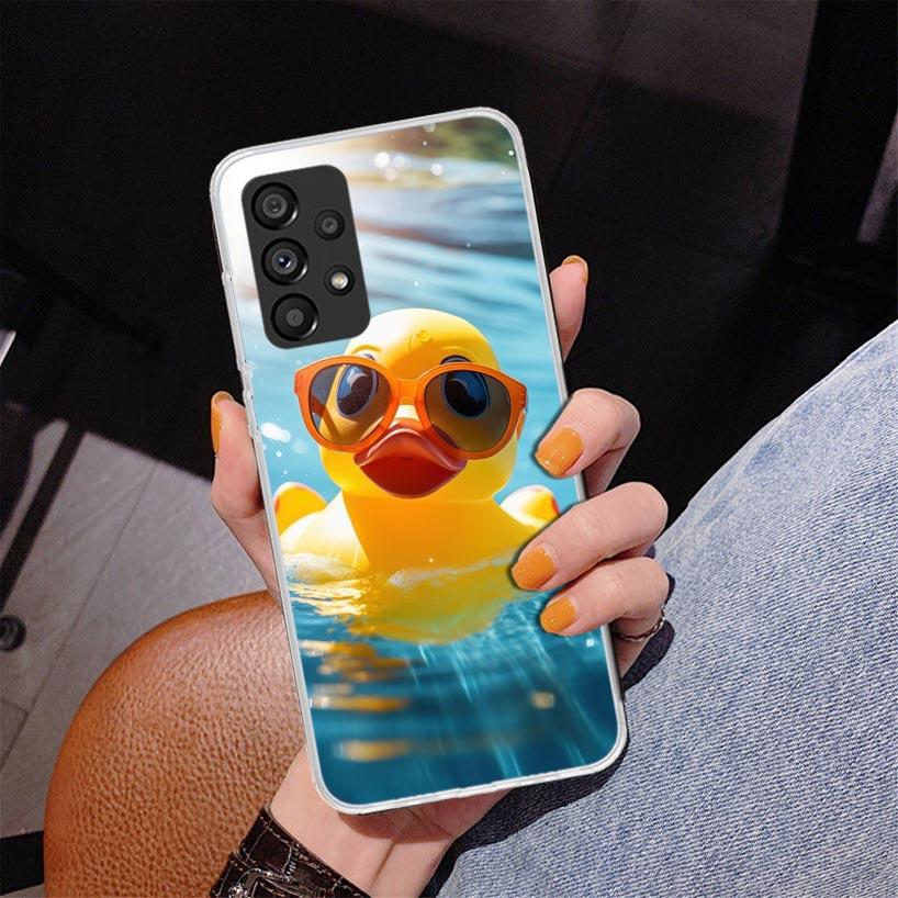 

Rubber Ducks Swimming Pool Phone Case For Samsung Galaxy A52 A32 A22 A12 A51 A31 A50S A30S A20S A10S Note 20 Ultra 10 Plus S10 A Samsung A22 4G