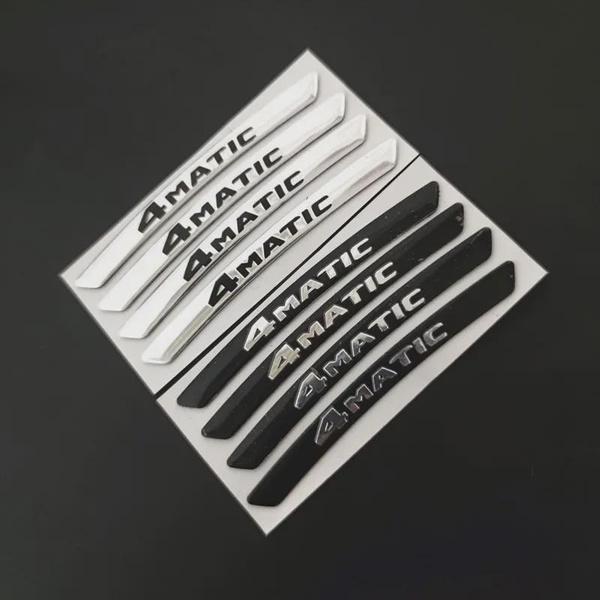 3D Aluminium 4MATIC A M G Logo Wheel Rim Sticker Decals Emblem Badge For Merced-es Ben-z A B C E S GLA GLC GLE GLS CLS Accessories