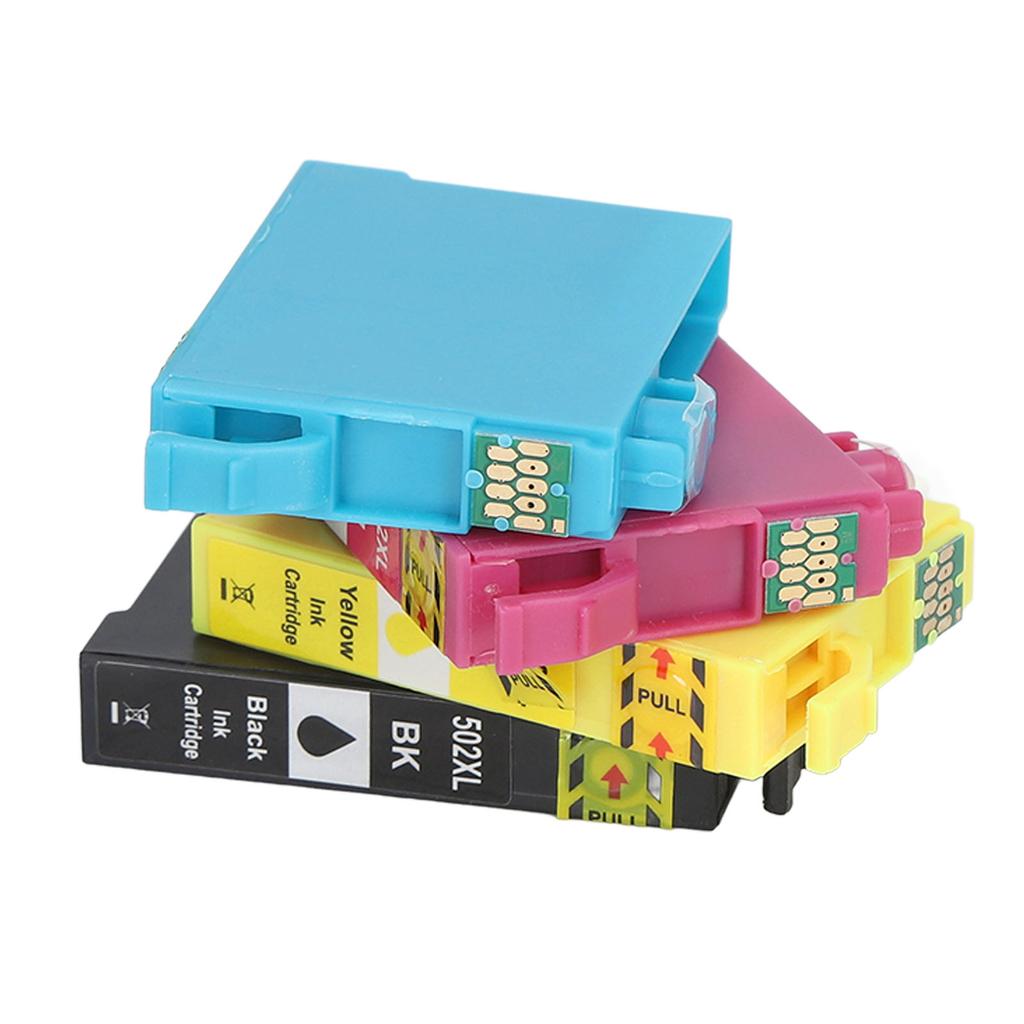 4 Stück Tintenpatrone Schwarz und Dreifarbiges Kombiset BK C M Y Druckerpatrone Ersatz für WorkForce