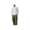 Zara Loose Fit Cotton Printed Long Sleeve Shirt Men shirts White 3057111-061