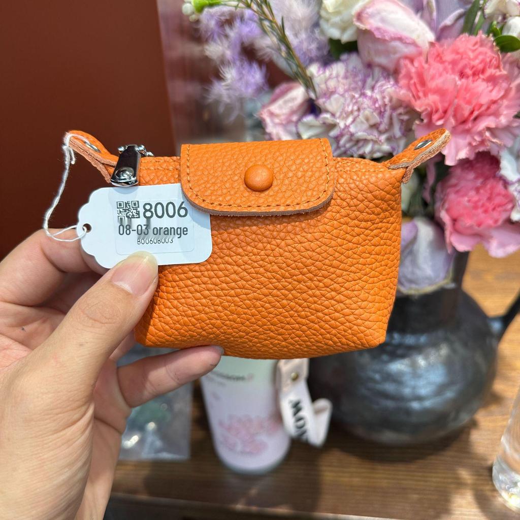 Women's Genuine Leather Coin Purse - Exquisite Portable Cowhide Clutch with Zipper
