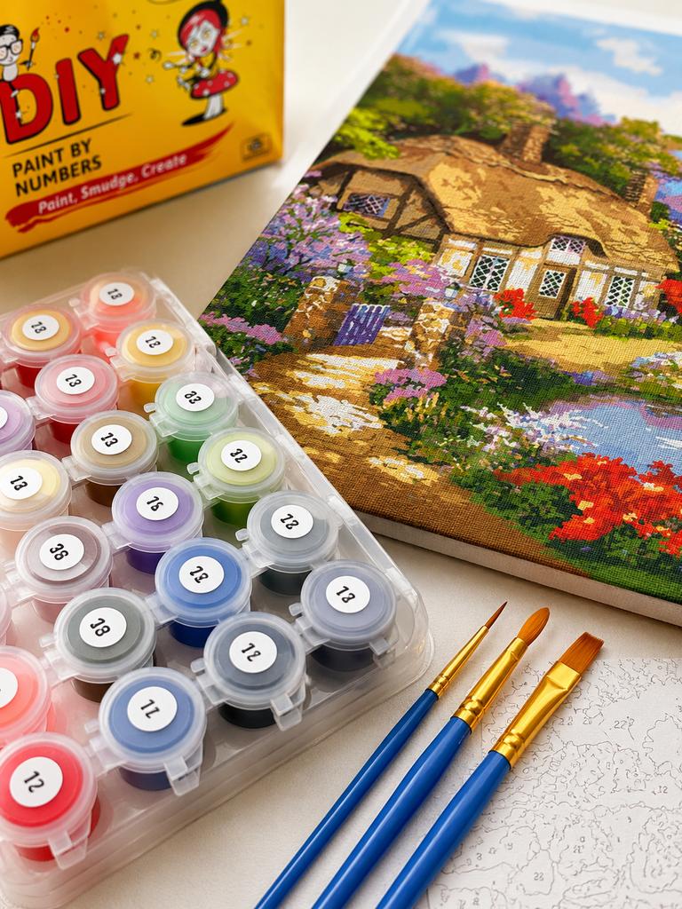 Paint by Numbers with Frame Pictures for Painting - Country House 40x50