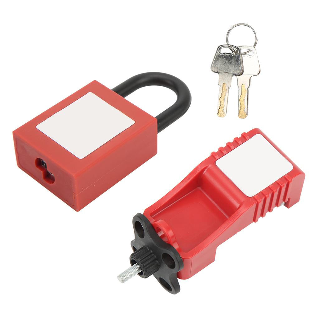 Lock Circuit Breaker Lockout Alloy Serrated Nylon Padlock 25mm Lockhole Lockout Tagout Device