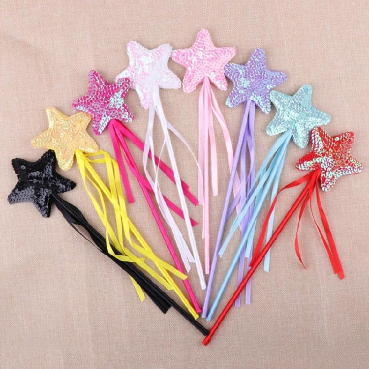 Star Sequins Magic Stick Cosplay Props Girl Costume Christmas Supply