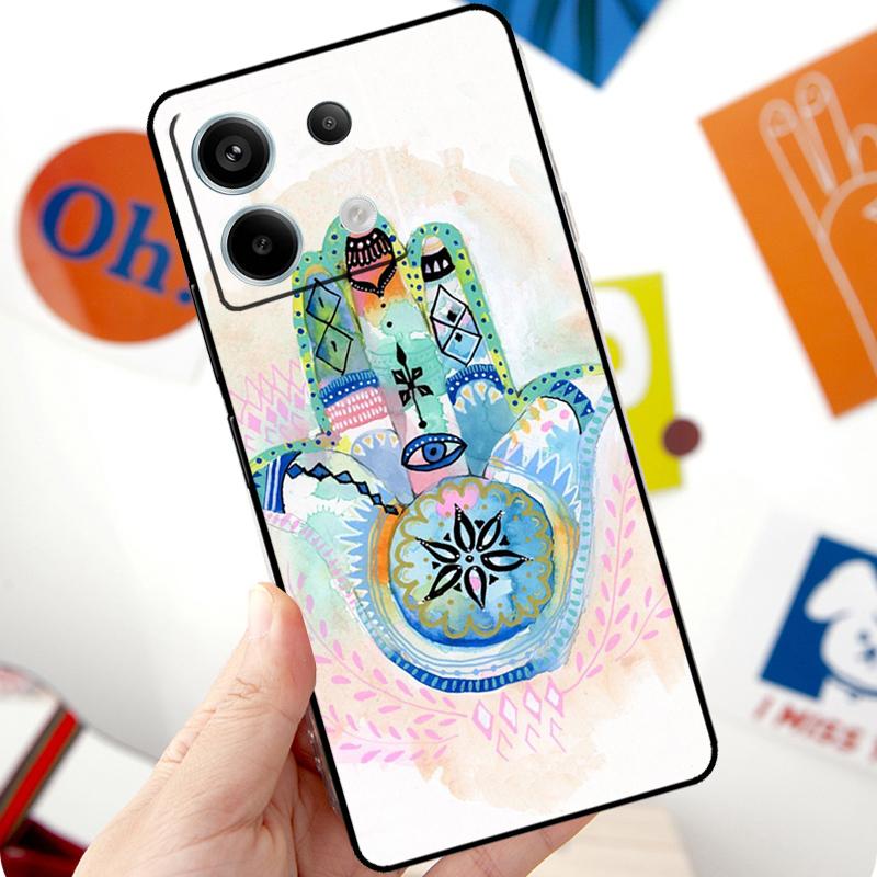 Hamsa Hand of Fatima Funda For Xiaomi Redmi Note 14 10 11 12 13 15 Pro Plus Case For Redmi 15 15C 13C 12C 10C 14C