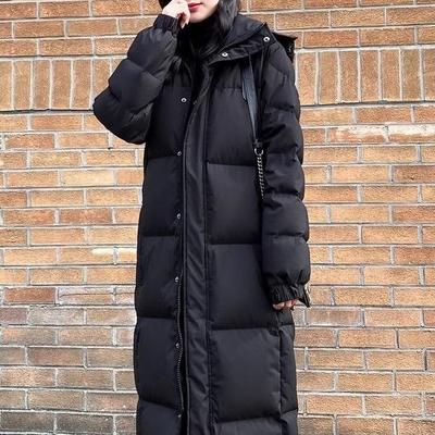 Down Jacket Women's New Korean Version of Loose Long Cotton-padded Jacket Thickened Cotton-padded Jacket Joker Coat In Winter.