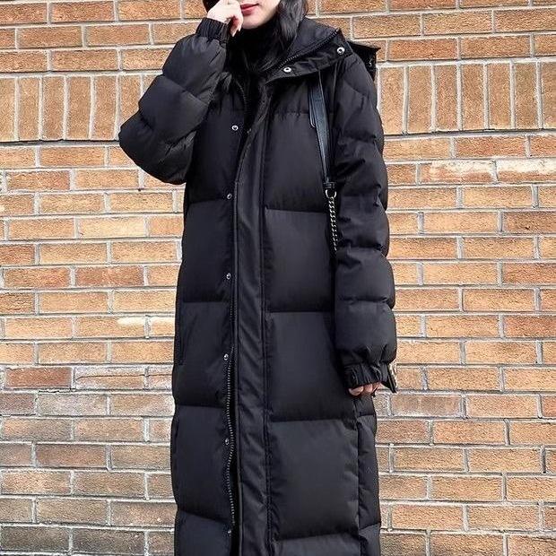 Daunenjacke Damen Neue Koreanische Version von Lockerer Langer Baumwollgepolsterter Jacke Verdickte Baumwollgepolsterte Jacke Joker Mantel im Winter.