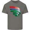 Curled Gambia Flag Gambian Day Football Unisexs Light Cotton Tshirt