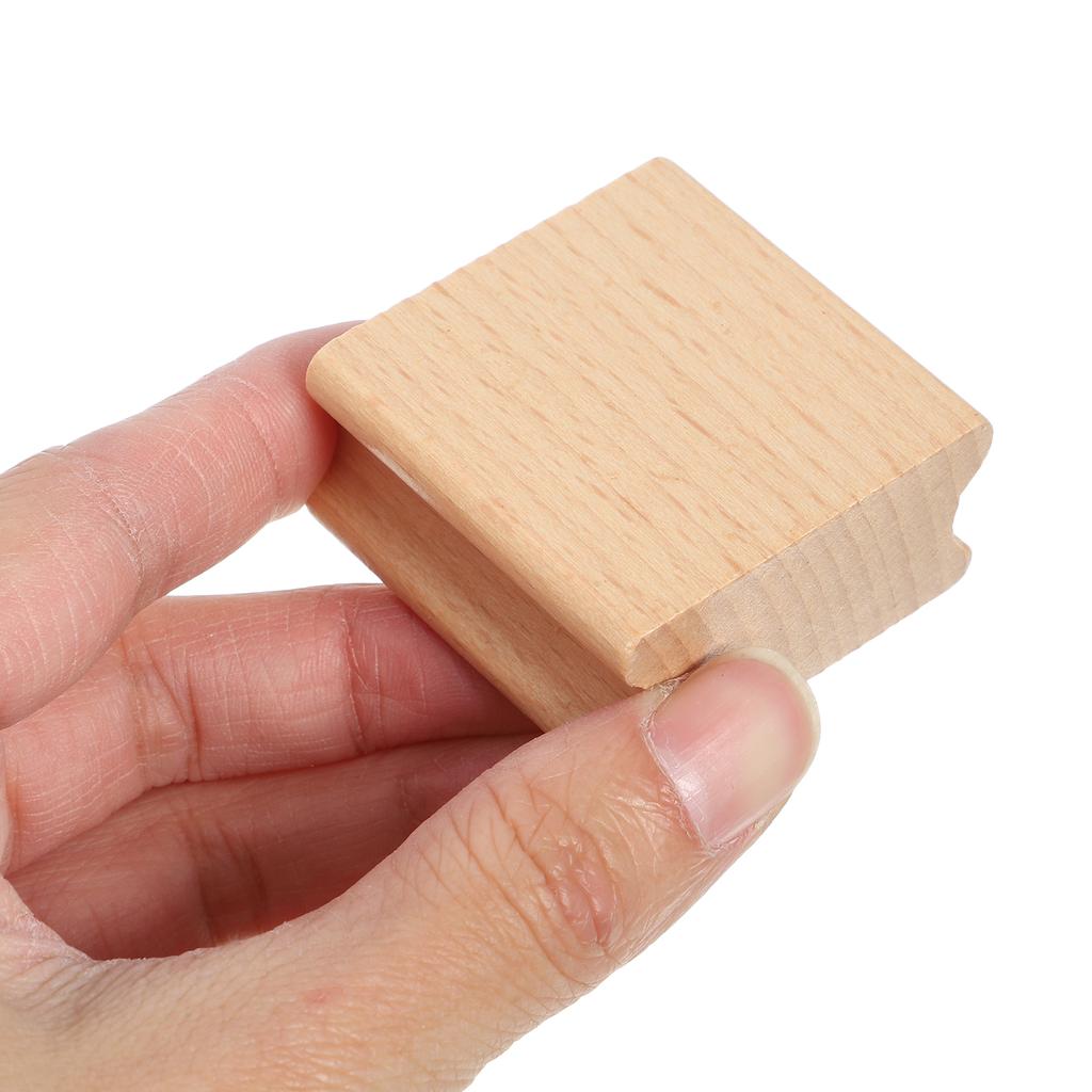  10 Pcs Wooden Seal Stamps Scrapbook Accessories Unfinished Handle Blank Stamper Baby