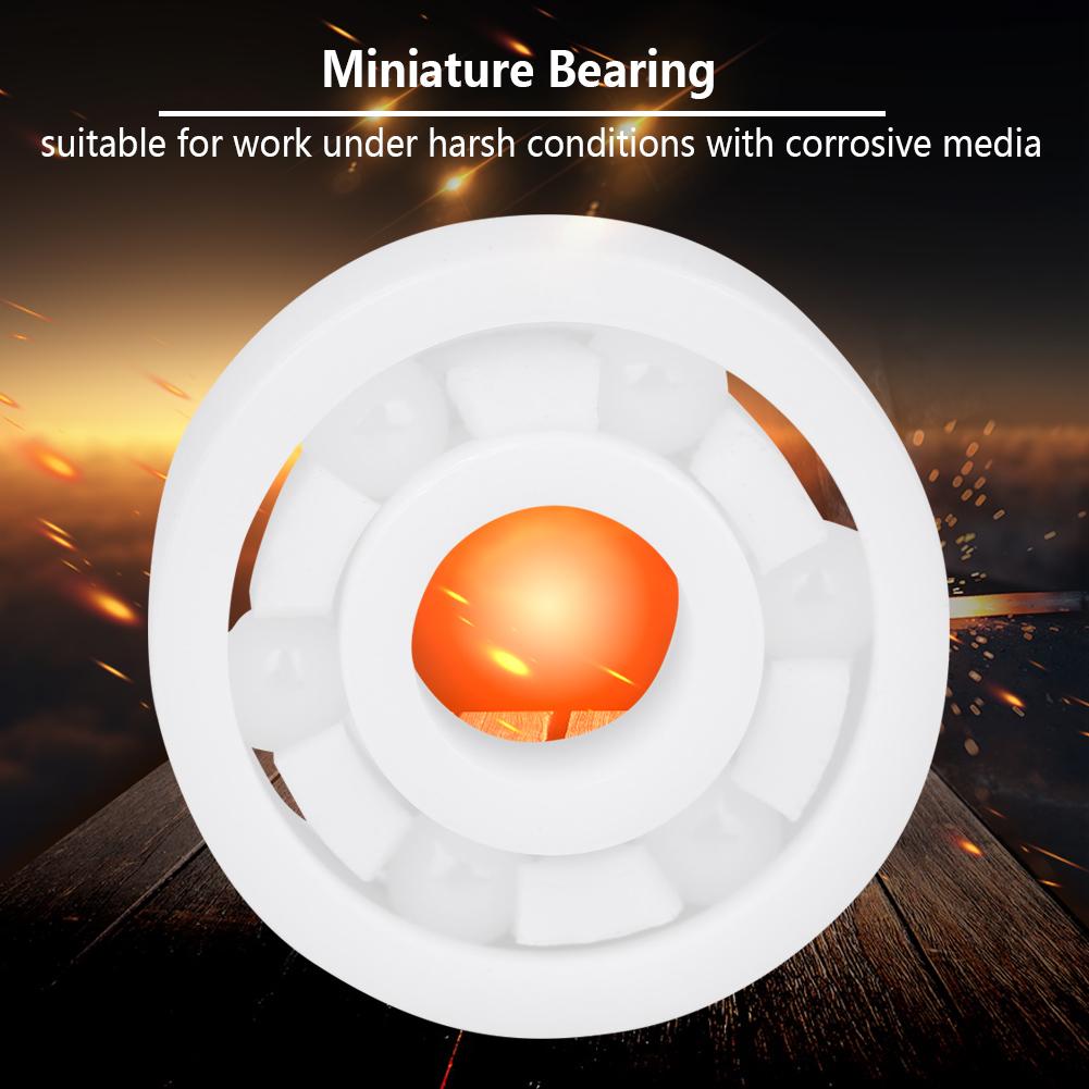 1 buc rulment cu bile miniaturale 606 din ceramică ZrO2, culoare albă, 6 * 17 * 6 mm