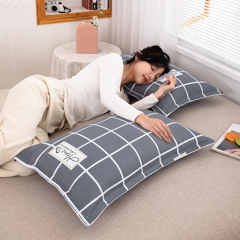 

100% Cotton Thickened Pillowcases, 48x74cm Pair, Fits 40x60 Pillow Core 40x60cm