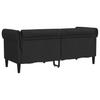 Chesterfield 2 Seater Sofa Black Fabric