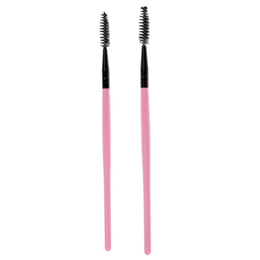 Buy 2PCS Reusable Nylon Mascara Wands Makeup Eyelash Extension Brush