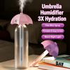 Umbrella Shape Small Night Light Plastic Portable Humidifier New Mist Humidifier Bedroom Use