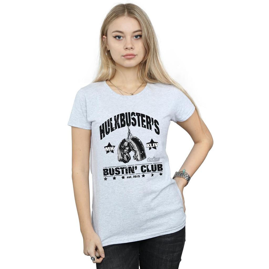 Marvel Womens/Ladies Iron Man Hulkbuster´s Bustin´ Club Cotton T-Shirt