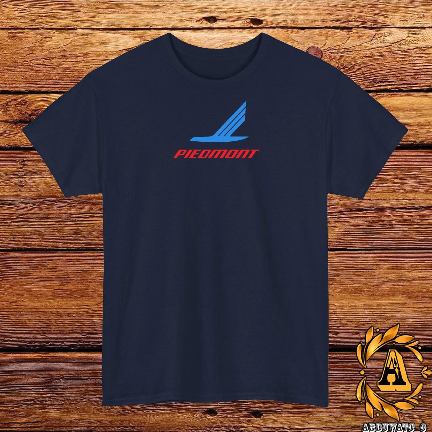 Piedmont Airlines Logo Mens T-Shirt Cotton Graphic Tee Made in USA S-5XL XXXXL