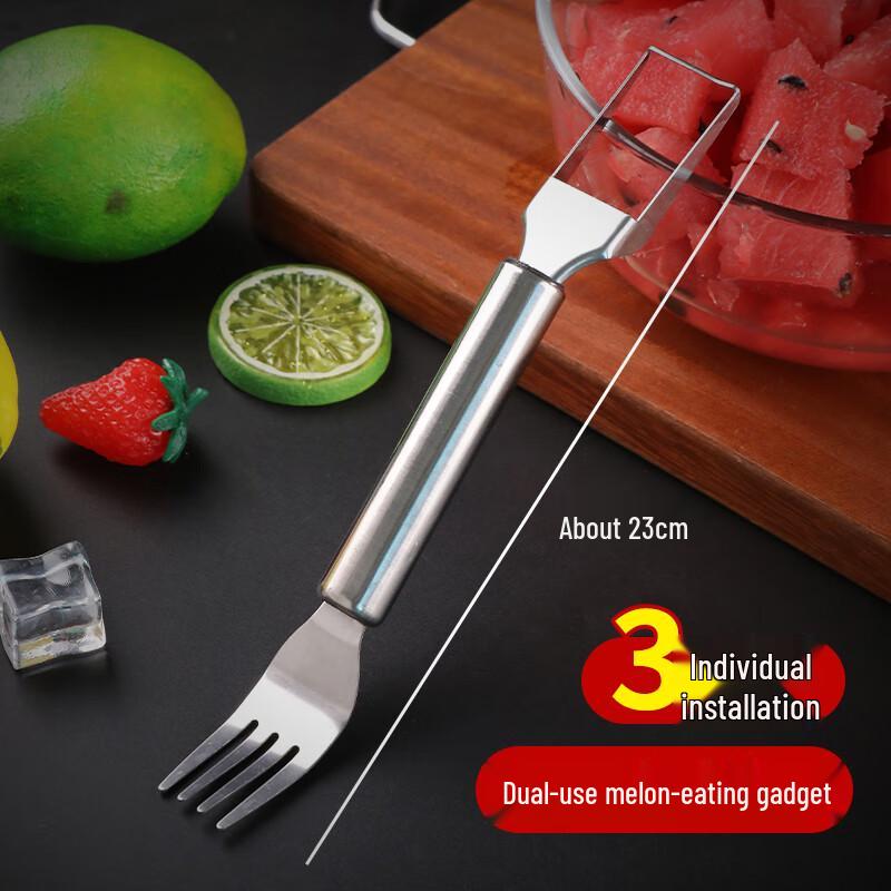 304 Stainless Steel Watermelon Slicer and Fork Set