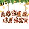 Creative Seasonal Home Decor 10 Pcs Faux Diamond Painting Art Christmas Ornaments, DIY Pearl Beads Theme Kit Craft with Jute Twine, Complete
