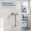 Pressing Type Manual Flush Valve Copper Material Diaphragm Flush Valve  For Home Use