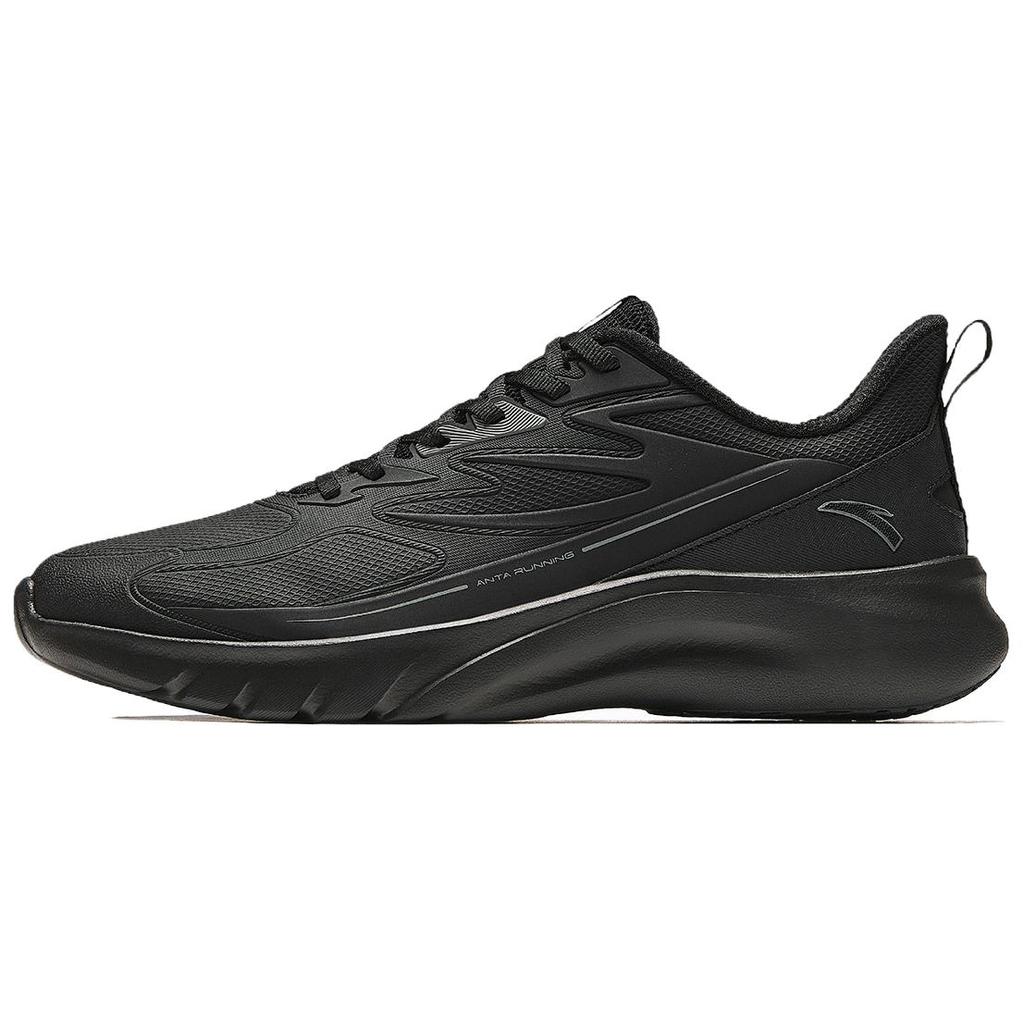 New Anta Cushioned Slip Resistant Low Top Casual Running Shoes Men's Black 112345522S-2