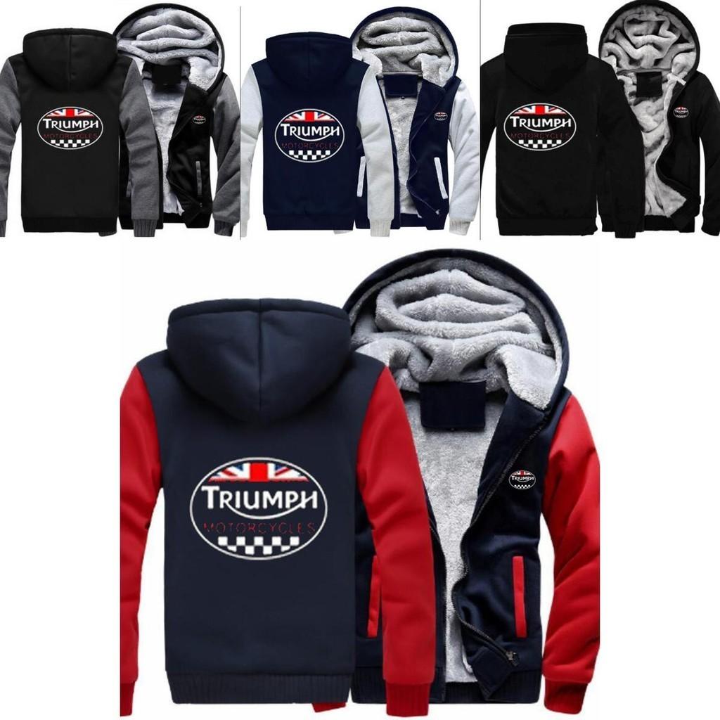 Triumph Hoodies Sweatshirts Fashionable Warm Winter Jacket Coat With Thicken Zip Cardigan