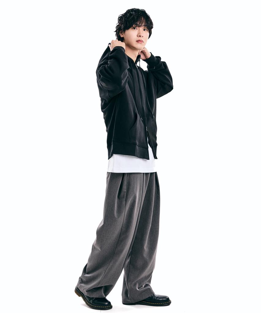 Descheuis Side-Pleated Balloon Fit Slacks_Charcoal