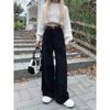Pantaloni a zampa larga in velluto a coste da donna Autunno Inverno Nuova Moda Eleganti Taglie Forti Larghi Casual Semplici Lunghi Pantaloni Dritti Abbigliamento