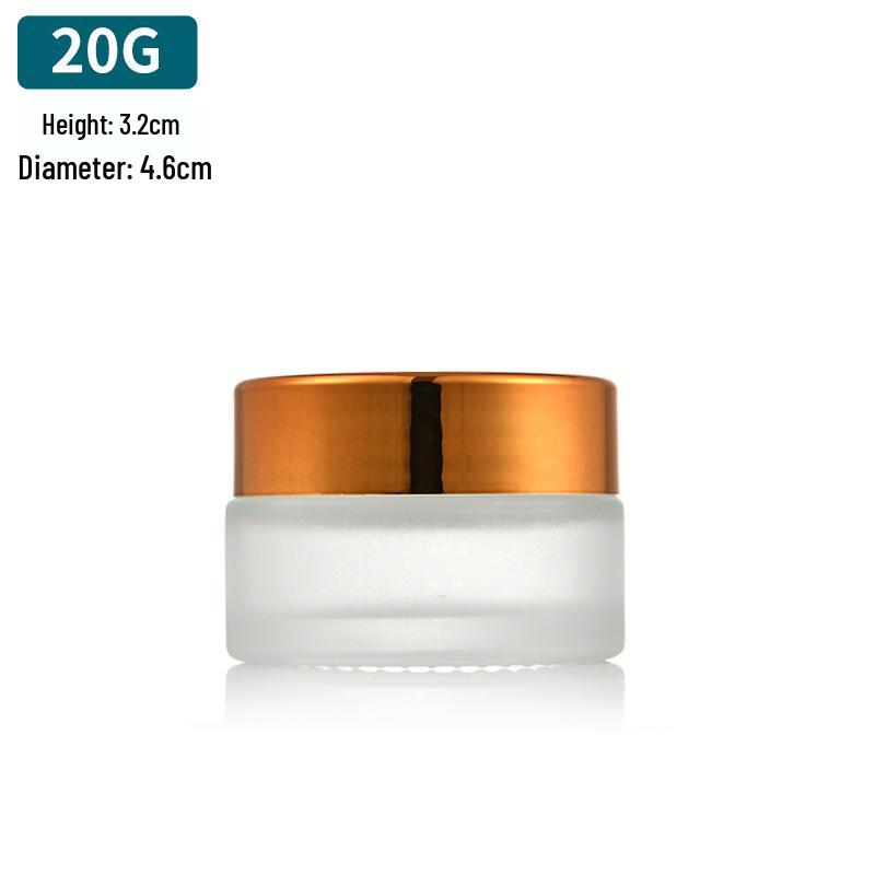 Frosted Glass Ointment Jar, Small Capacity Sealed Container for Creams