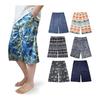 [JACKIE&YORK] Father's Day Steteco Men's Summer 3/4 Length [Cool To the Touch, Quick Drying] Large Size Home Pants, Loose, Smooth, Stretch, Thin,